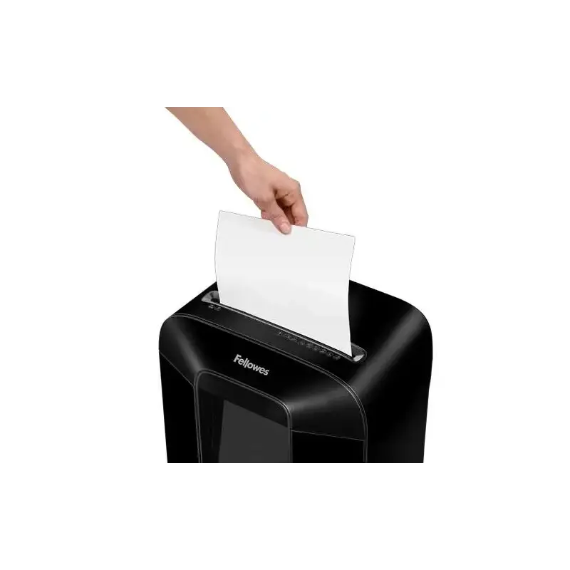 Fellowes LX85 Destructora de Papel Manual Corte en Particulas P-4 - Destruye hasta 12 Hojas - Papelera de 19L - Color Negro | Ah