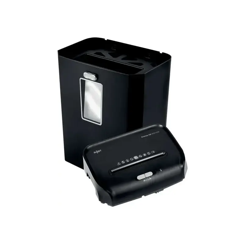 Rexel Promax RSX1035 Destructora de Papel Manual Corte en Particulas P-4- Destruye hasta 10 Hojas - Papelera de 35L - Color Negr