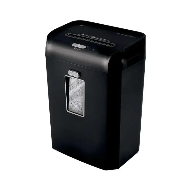 Rexel Promax RSX1035 Destructora de Papel Manual Corte en Particulas P-4- Destruye hasta 10 Hojas - Papelera de 35L - Color Negr