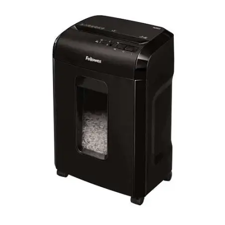 Fellowes 10M Destructora de Papel Manual Microcorte P-5 - Destruye hasta 10 Hojas - Capacidad de la Papelera 19L - Color Negro |