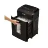 Fellowes 10M Destructora de Papel Manual Microcorte P-5 - Destruye hasta 10 Hojas - Capacidad de la Papelera 19L - Color Negro |