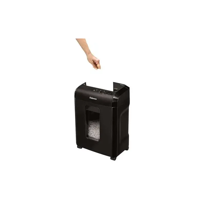 Fellowes 10M Destructora de Papel Manual Microcorte P-5 - Destruye hasta 10 Hojas - Capacidad de la Papelera 19L - Color Negro |