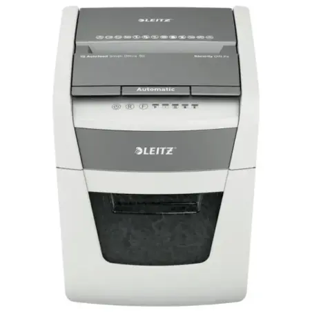 Leitz IQ Autofeed 50X P4 Destructora Automatica de Papel Corte en Particulas P-4 - Autoalimentacion 50 Hojas, Manual 6 Hojas - P