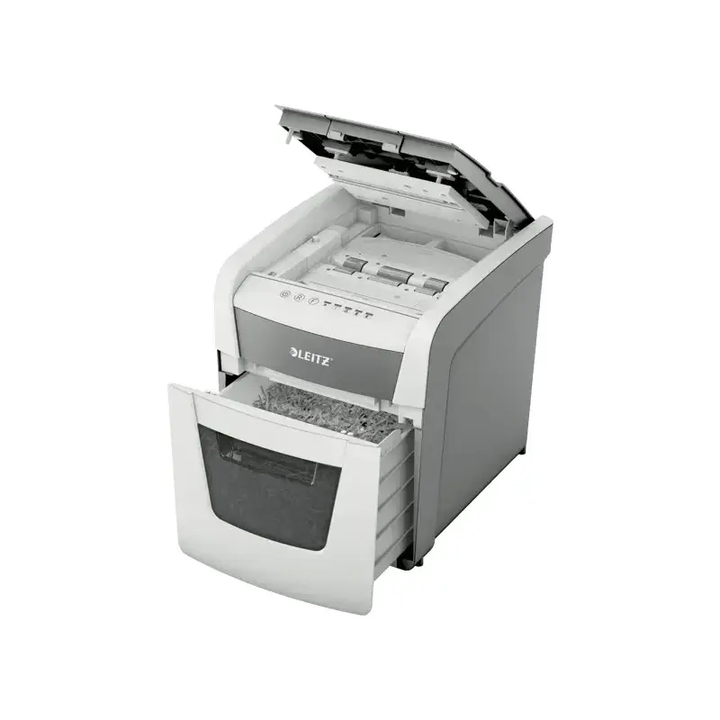 Leitz IQ Autofeed 50X P4 Destructora Automatica de Papel Corte en Particulas P-4 - Autoalimentacion 50 Hojas, Manual 6 Hojas - P
