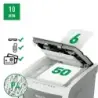 Leitz IQ Autofeed 50X P4 Destructora Automatica de Papel Corte en Particulas P-4 - Autoalimentacion 50 Hojas, Manual 6 Hojas - P