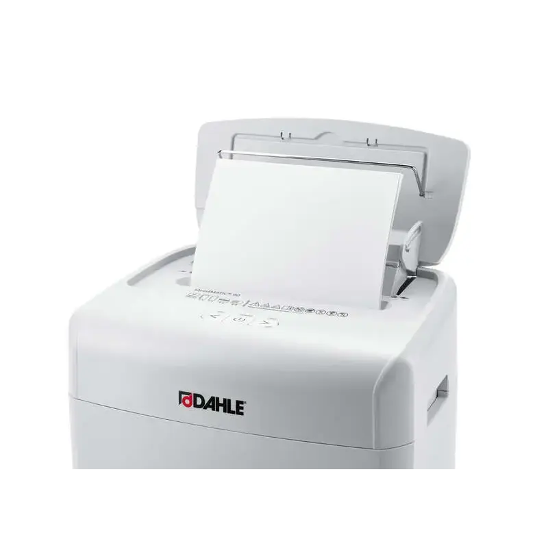 Dahle ShredMATIC 90 Destructora de Papel Automatica Corte en Particulas P-4 - Autoalimentacion 90 Hojas, Manual 10 Hojas - Papel