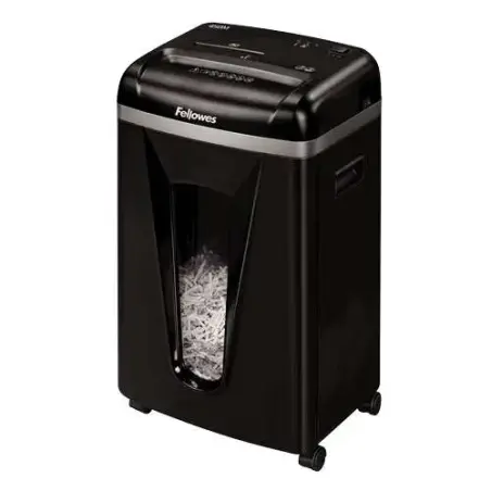 Fellowes 450M Destructora de Papel Manual Microcorte P-5 - Destruye hasta 9 Hojas - Papelera de 22L - Color Negro | Ahorro Impri