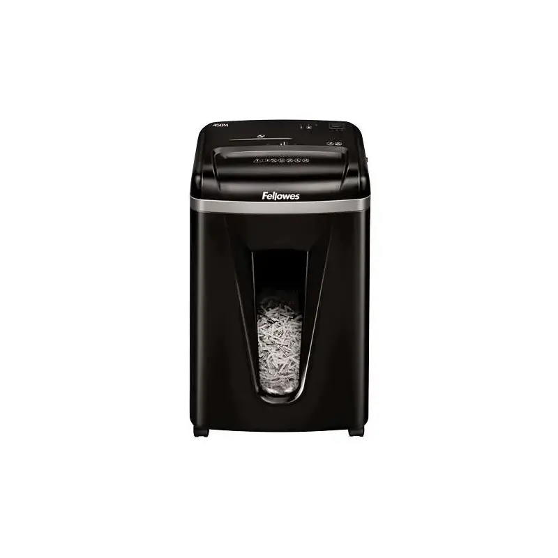 Fellowes 450M Destructora de Papel Manual Microcorte P-5 - Destruye hasta 9 Hojas - Papelera de 22L - Color Negro | Ahorro Impri