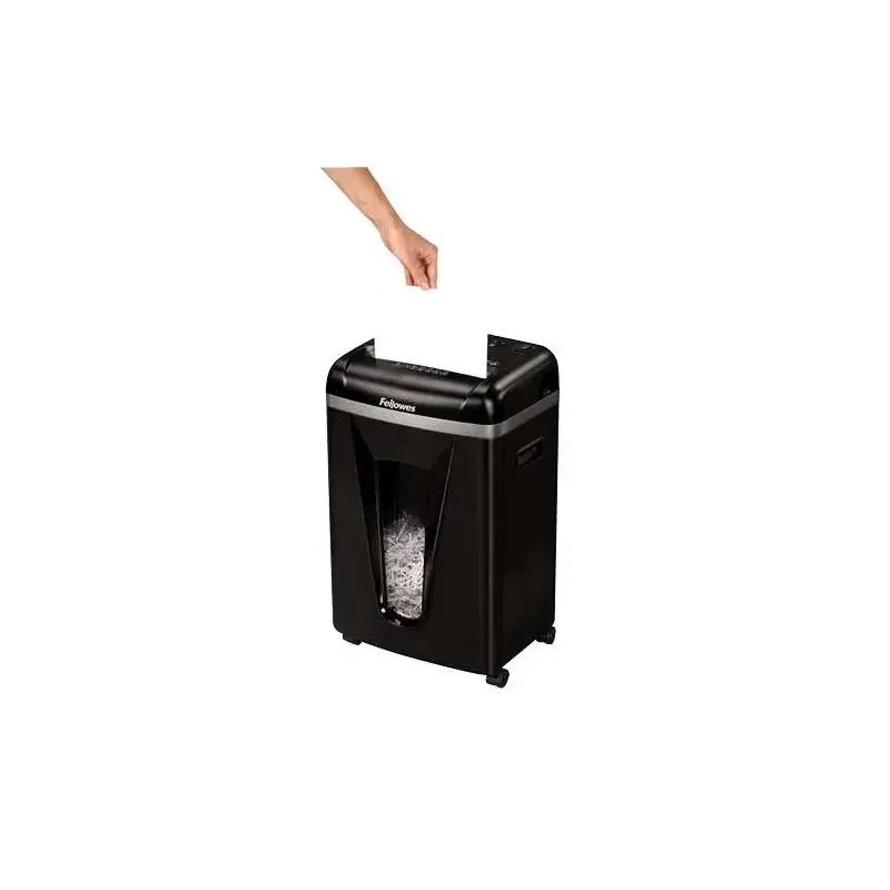 Fellowes 450M Destructora de Papel Manual Microcorte P-5 - Destruye hasta 9 Hojas - Papelera de 22L - Color Negro | Ahorro Impri