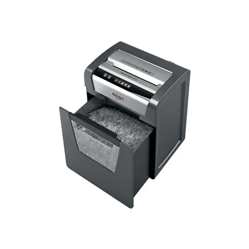 Rexel Momentum X415 Destructora de Papel Manual Corte en Confeti P-4 - Destruye hasta 15 Hojas a la Vez - Capacidad de la Papele