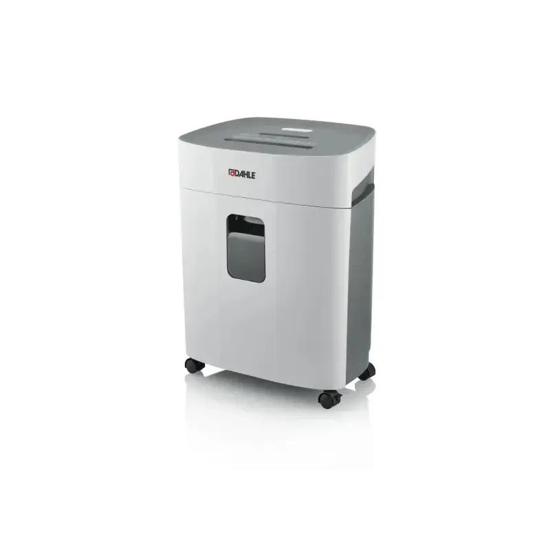Dahle PaperSAFE 380 Destructora de Papel Manual Corte en Particulas P-4 - Destruye hasta 15 Hojas - Papelera de 25L - Con Ruedas