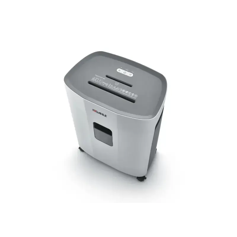 Dahle PaperSAFE 380 Destructora de Papel Manual Corte en Particulas P-4 - Destruye hasta 15 Hojas - Papelera de 25L - Con Ruedas