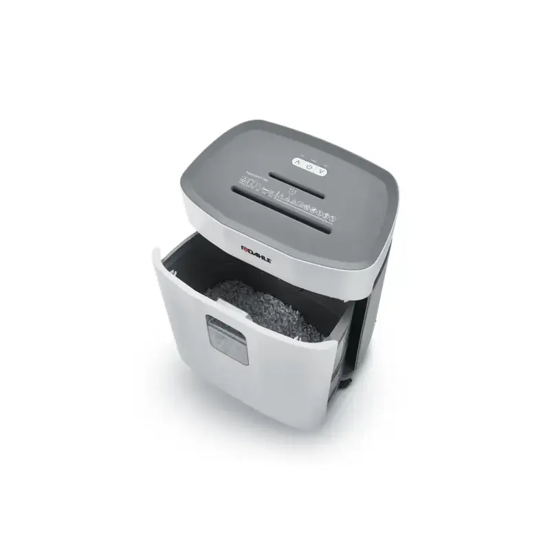 Dahle PaperSAFE 380 Destructora de Papel Manual Corte en Particulas P-4 - Destruye hasta 15 Hojas - Papelera de 25L - Con Ruedas