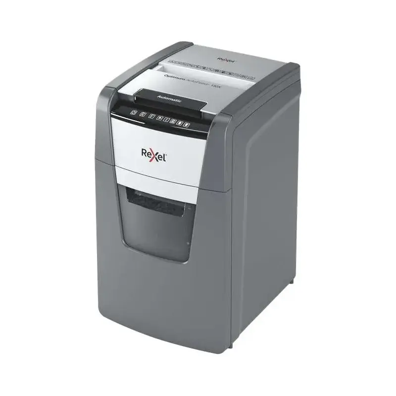 Rexel Optimum AutoFeed 130X Destructora Automatica de Corte en Particulas P-4 - Autoalimentacion 130 Hojas, Manual 8 Hojas - Pap