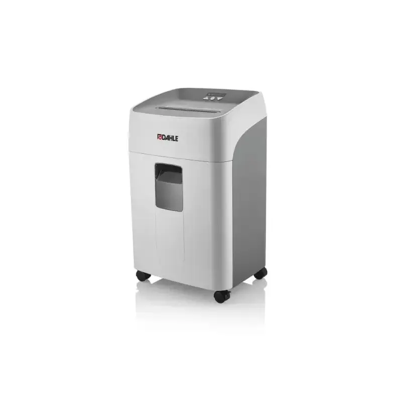 Dahle Deskside 504P Destructora de Papel Manual Microcorte P-5 - Destruye hasta 15 Hojas - Capacidad de la Papelera 40L - Ruedas