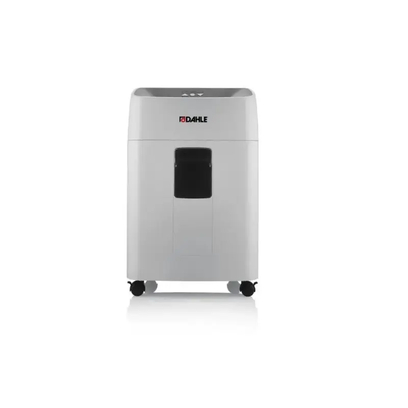Dahle Deskside 504P Destructora de Papel Manual Microcorte P-5 - Destruye hasta 15 Hojas - Capacidad de la Papelera 40L - Ruedas