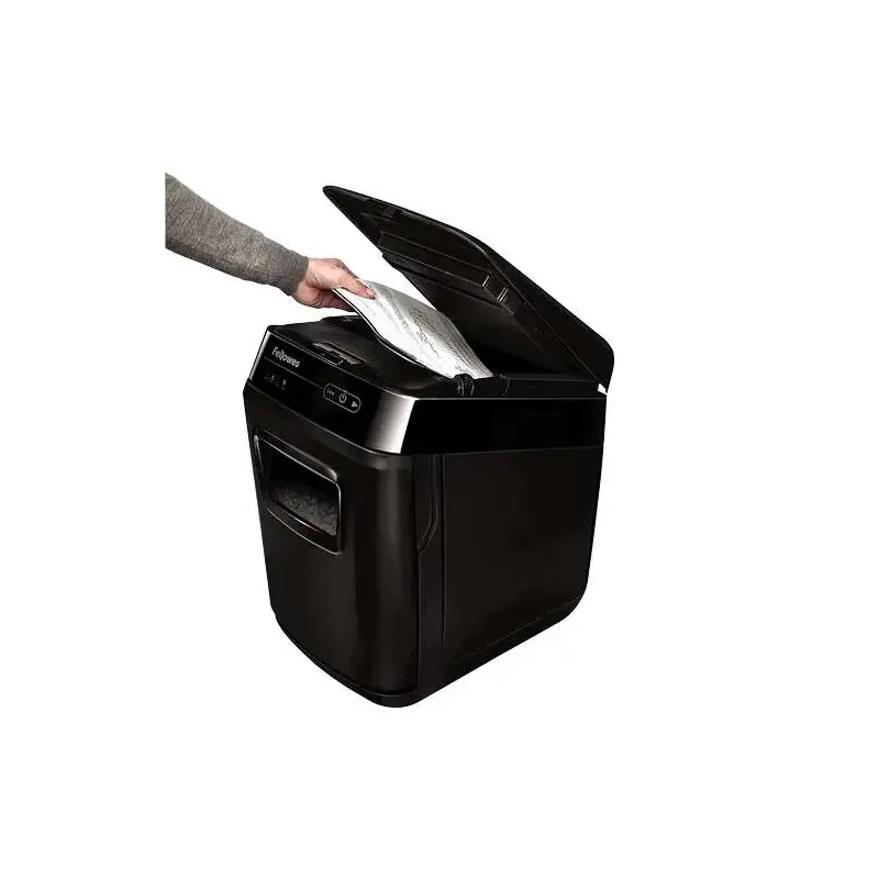 Fellowes AutoMax 150C Destructora de Papel Automatica Corte en Particulas P-4 - Autoalimentacion 150 Hojas, Manual 8 Hojas - Pap