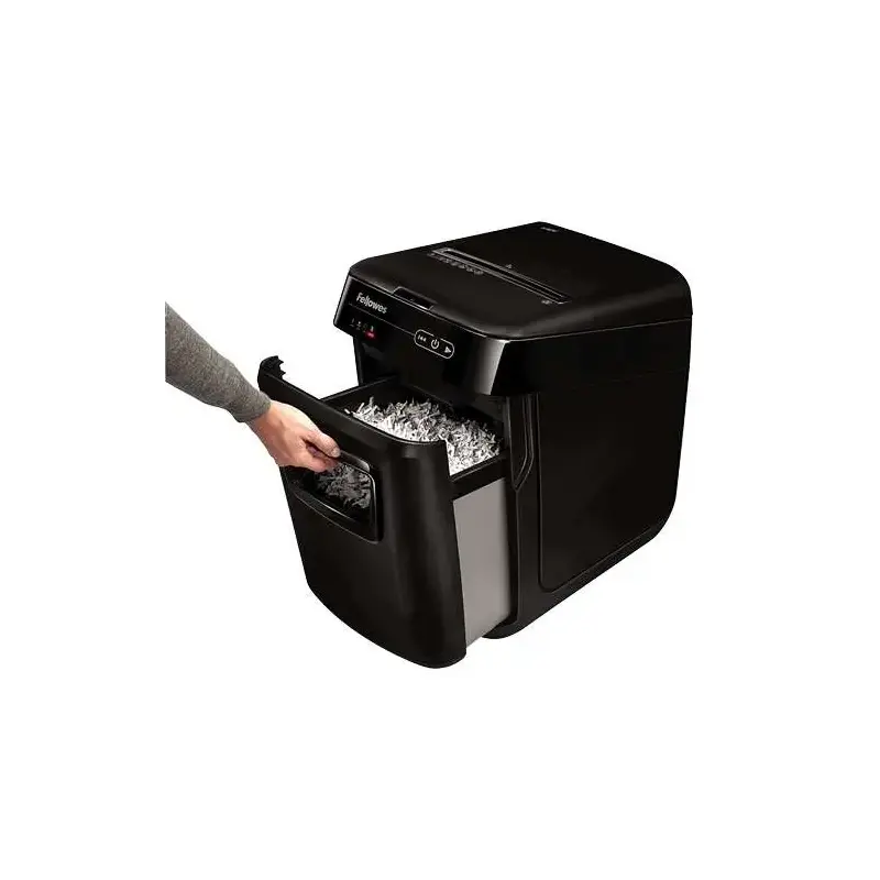 Fellowes AutoMax 150C Destructora de Papel Automatica Corte en Particulas P-4 - Autoalimentacion 150 Hojas, Manual 8 Hojas - Pap