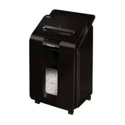 Fellowes AutoMax 100M Destructora de Papel Automatica Minicorte P-4 - Autoalimentacion 100 Hojas, Manual 10 Hojas - Papelera de