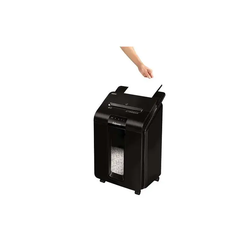 Fellowes AutoMax 100M Destructora de Papel Automatica Minicorte P-4 - Autoalimentacion 100 Hojas, Manual 10 Hojas - Papelera de