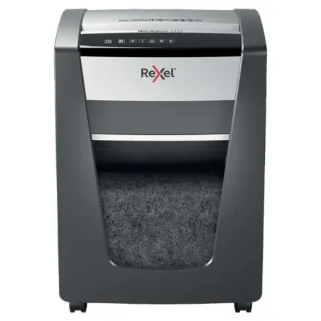 Rexel Momentum X420 Destructora de Papel Manual Corte Confeti P-4 - Destruye hasta 20 Hojas - 4 Horas de Funcionamiento Ininterr