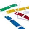 Apli Pack de 50 Fasteners de Plastico con Lengüeta - Tamaño 90x12mm - Cierre Compresor - Ideal para Organizar Papel - Colores Su