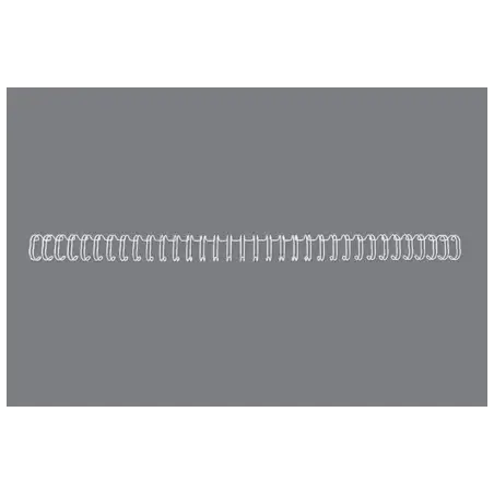 GBC Wirebind Pack de 100 Alambres de Encuadernacion 8mm para Paso 3:1 Redondo o Cuadrado - Formato A4 - Para 34 Orificios - Encu