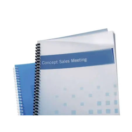 GBC Tapas Polyclearview para Encuadernacion - A4, 800 Micras - Transparentes y Mates - Color Transparente | Ahorro Imprimiendo