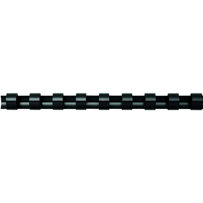 Fellowes Pack de 100 Canutillos de Plastico 16mm - Hasta 120 Hojas - Facil de Utilizar y Flexible - Alta Calidad - Color Negro |