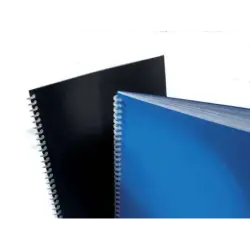 GBC Opaque Pack de 100 Portadas para Encuadernar - 180 Micras - Proteccion Definitiva - Color Negro | Ahorro Imprimiendo