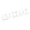 Fellowes Wire Pack de 100 Espirales Dobles Metalicas 10mm - Hasta 80 Paginas - Color Blanco | Ahorro Imprimiendo