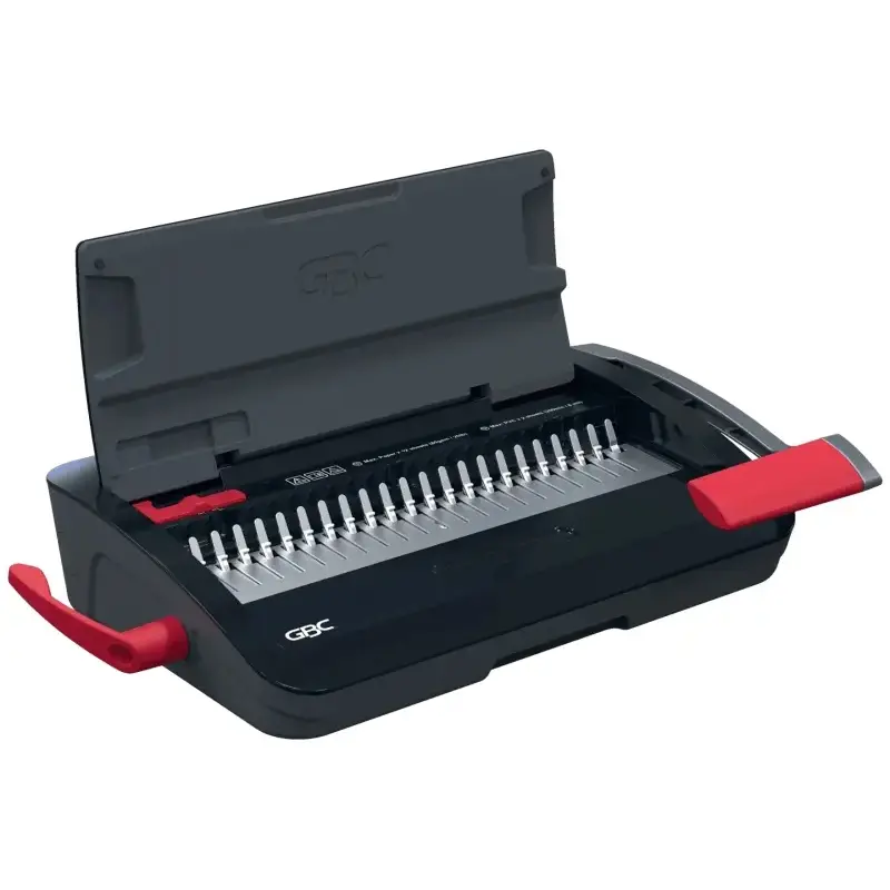 GBC CombBind CB12 Encuadernadora Manual de Canutillo - Encuaderna hasta 165 Hojas A4 - Puede Perforar hasta 14 Hojas - Rapida y