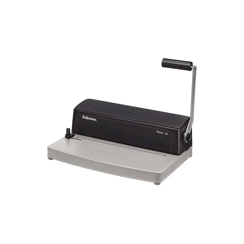 Fellowes Metal 25 Encuadernadora Manual A4 de Espiral Metalico - Perfora hasta 10 Hojas - Encuaderna hasta 450 Hojas | Ahorro Im