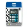 Milan Pocket Calculadora de Bolsillo con Pantalla de 8 Digitos - 3 Teclas de Memoria y Raiz Cuadrada - Teclas con Tacto Suave -