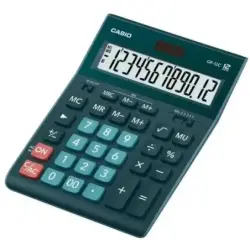 Casio GR-12C Calculadora de Sobremesa de 12 Digitos - Pantalla Extragrande - Simbolos de Comando de Funcion - Alimentacion Solar