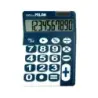 Milan Calculadora de Sobremesa 10 Digitos - Teclas Grandes - Apagado Automatico - Color Azul y Blanco | Ahorro Imprimiendo