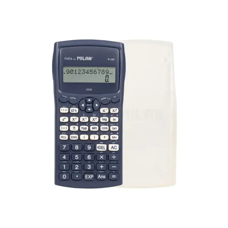 Milan Coleccion 430 M240 Calculadora Cientifica 10+2 Digitos - Pantalla de 2 Lineas - 240 Funciones Integradas Incluyendo 124 Ci