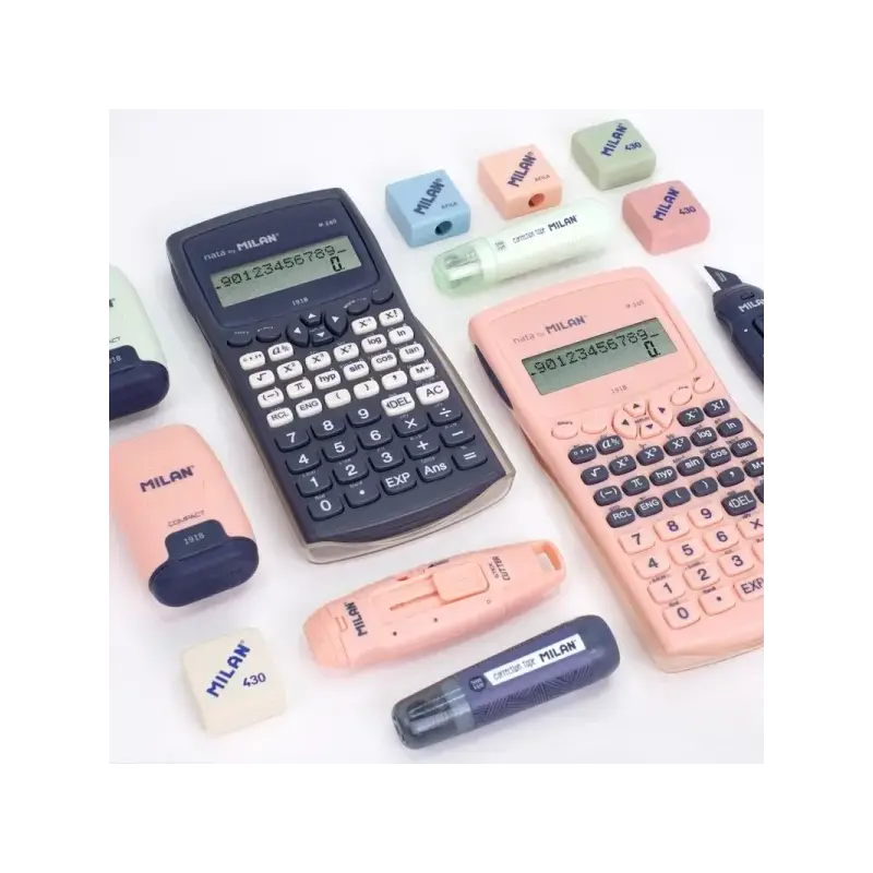 Milan Coleccion 430 M240 Calculadora Cientifica 10+2 Digitos - Pantalla de 2 Lineas - 240 Funciones Integradas Incluyendo 124 Ci