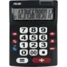 Milan Calculadora 12 Digitos Extra Grande - Teclas Grandes - Tecla Rectificacion Entrada de Datos - Apagado Automatico - Color N