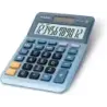 Casio MS-120EM Calculadora de Sobremesa Pequeña - Pantalla LCD de 12 Digitos - Alimentacion Solar y Pilas - Color Azul | Ahorro