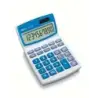 Ibico 210X Calculadora de Sobremesa 10 Digitos - Pantalla LCD Inclinable Ajustable - Teclas Grandes - Color Blanco/Azul | Ahorro