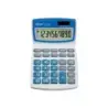 Ibico 210X Calculadora de Sobremesa 10 Digitos - Pantalla LCD Inclinable Ajustable - Teclas Grandes - Color Blanco/Azul | Ahorro