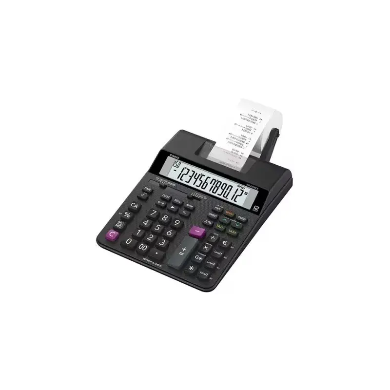 Casio HR-200RCE Calculadora Impresora de Sobremesa 12 Digitos - Impresion en 2 Colores - Funcion de Reimpresion/Impresion Poster