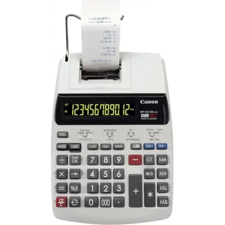 Canon MP120-MG-ES Calculadora de Impresion con Pantalla LCD de 1 Linea 12 Digitos - Impresion en Negro y Rojo - Diseño de Teclad