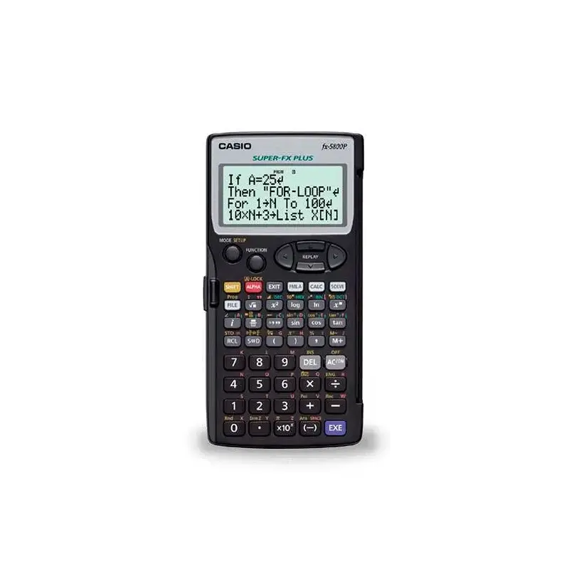 Casio FX-5800PLUS Calculadora Programable de Sobremesa - Pantalla de 4 Lineas - 664 Funciones - 26 Memorias - 128 Formulas Almac