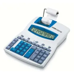 Ibico 1221x Calculadora Semi-Profesional Pantalla LCD 12 Digitos - Impresion a 2 Colores - Velocidad de Impresion 2.4 Lineas por