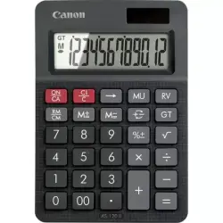 Canon AS-120 II Calculadora de Sobremesa con Pantalla LCD de 12 Digitos - Funciones de Marcacion, Inversion y Memoria de Gran To