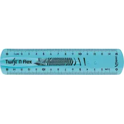 Maped Twist´n Flex Regla de Flexible 15cm - Irrompible - Doble Graduacion - Colores Aleatorios Azul, Rosa y Verde | Ahorro Impri