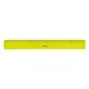 Milan Regla Flexible y Resistente - Longitud 30cm - Color Amarillo Translucido | Ahorro Imprimiendo