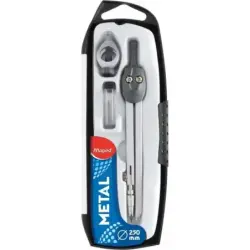 Maped Start Metal Compas con Brazo Articulado - Incluye Adaptador y Minas de Repuesto | Ahorro Imprimiendo